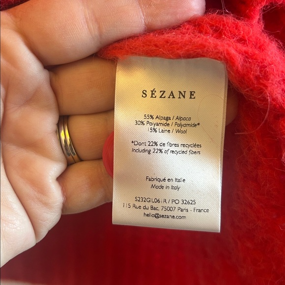 NWT Sezane EMILE CARDIGAN - Picture 5 of 7